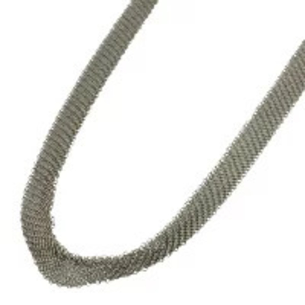 Tiffany Co Mesh Necklace Elsa Peretti Sterling Silver